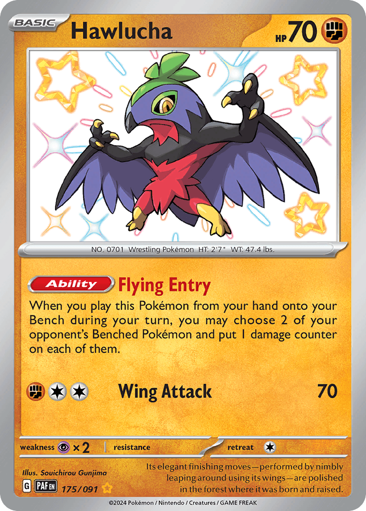 Hawlucha 175 — Scarlet & Violet: Paldean Fates