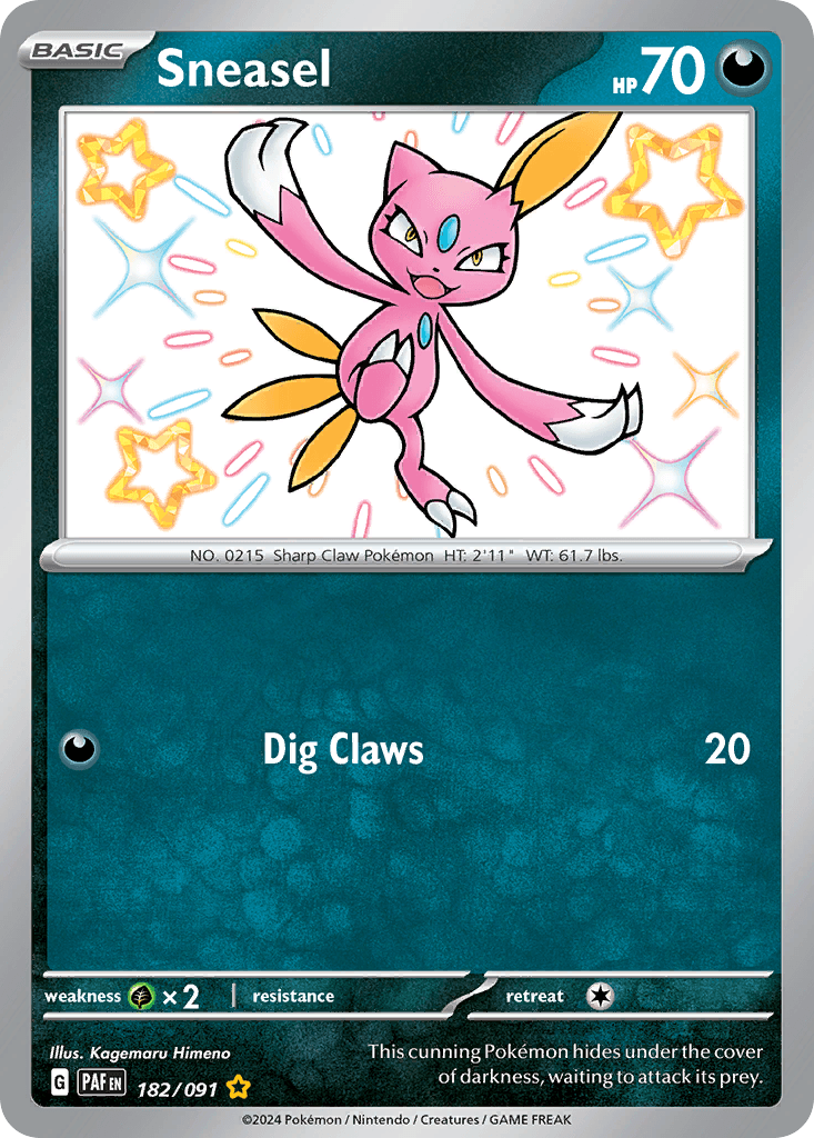 Sneasel 182 — Scarlet & Violet: Paldean Fates