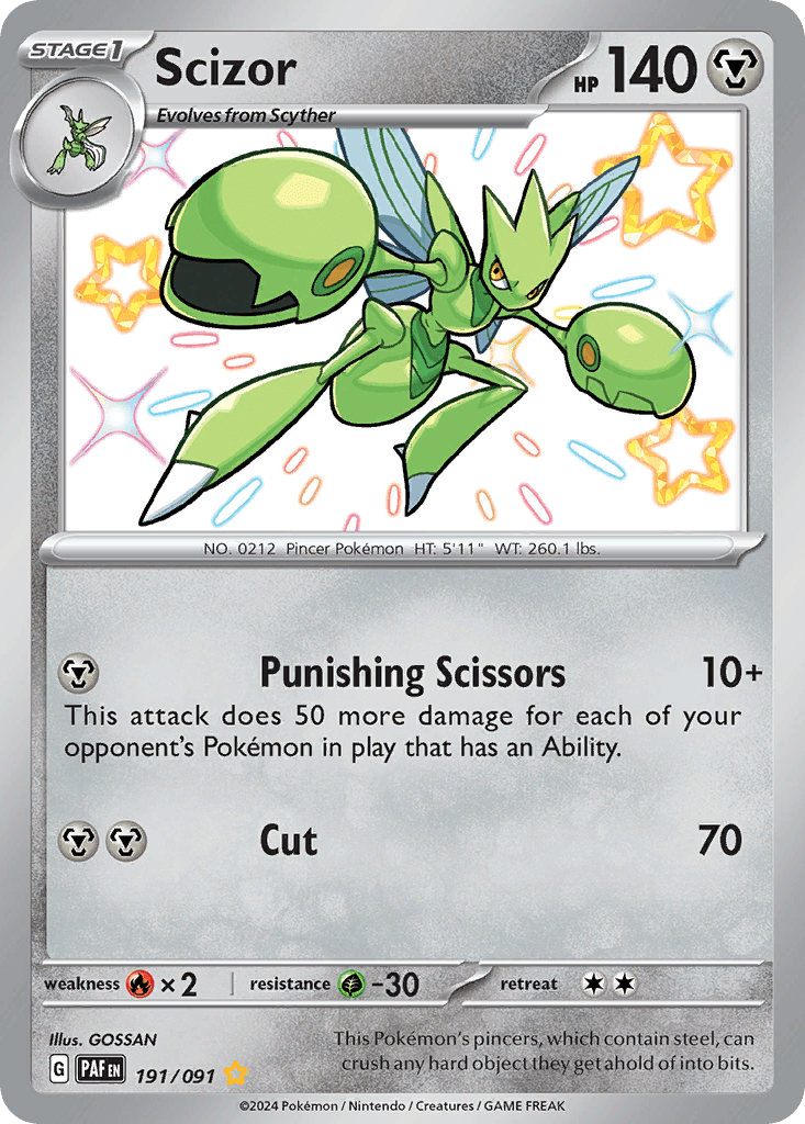 Scizor 191 — Scarlet & Violet: Paldean Fates