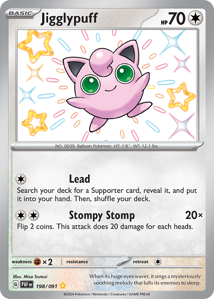Jigglypuff 198 — Scarlet & Violet: Paldean Fates