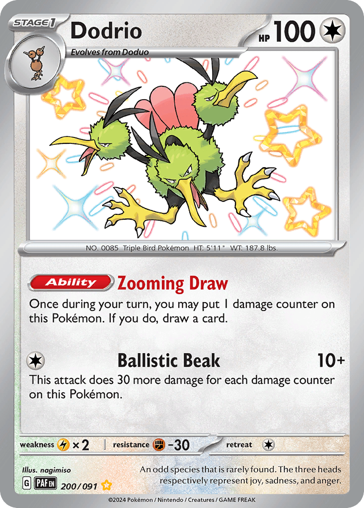 Dodrio 200 — Scarlet & Violet: Paldean Fates