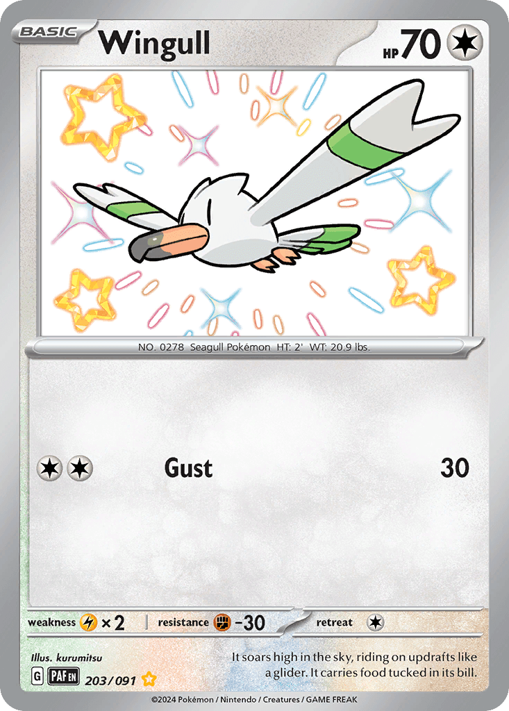 Wingull 203 — Scarlet & Violet: Paldean Fates