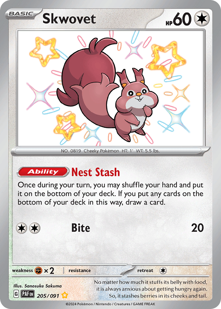 Skwovet 205 — Scarlet & Violet: Paldean Fates