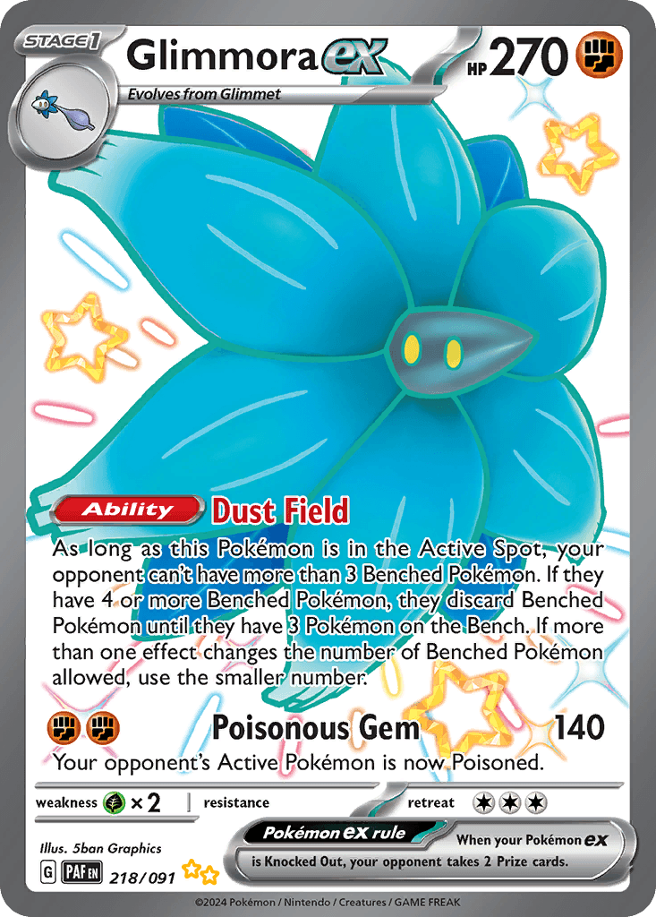 Glimmora ex 218 — Scarlet & Violet: Paldean Fates