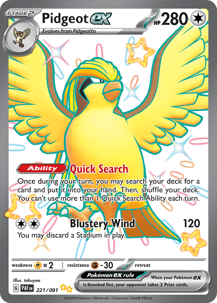 Pidgeot ex 221