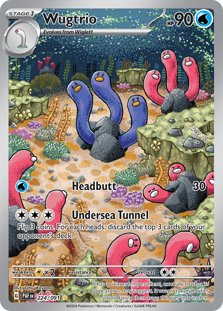 Wugtrio 224 — Scarlet & Violet: Paldean Fates