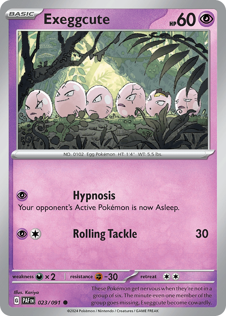 Exeggcute 23 — Scarlet & Violet: Paldean Fates