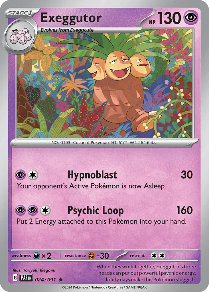 Exeggutor 24 — Scarlet & Violet: Paldean Fates