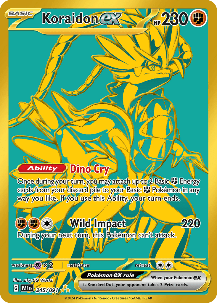 Koraidon ex 245 — Scarlet & Violet: Paldean Fates