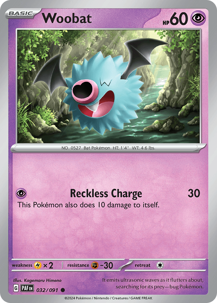 Woobat 32 — Scarlet & Violet: Paldean Fates