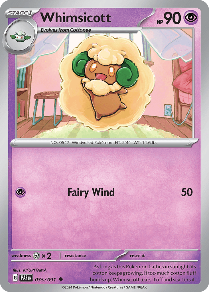 Whimsicott 35 — Scarlet & Violet: Paldean Fates