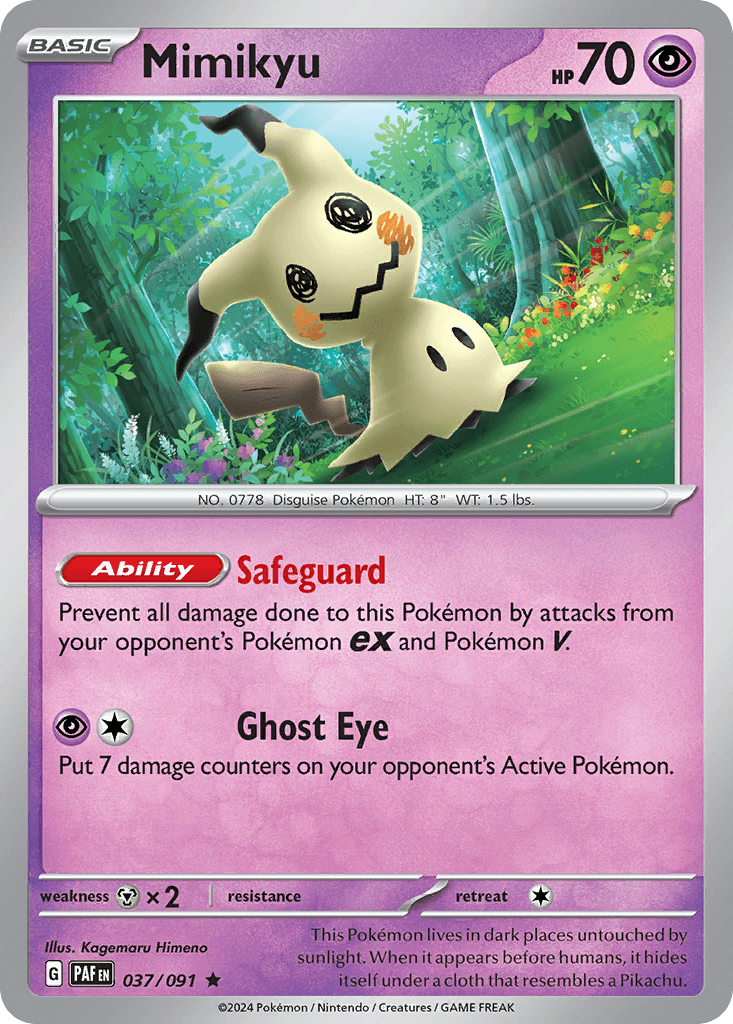 Mimikyu 37 — Scarlet & Violet: Paldean Fates