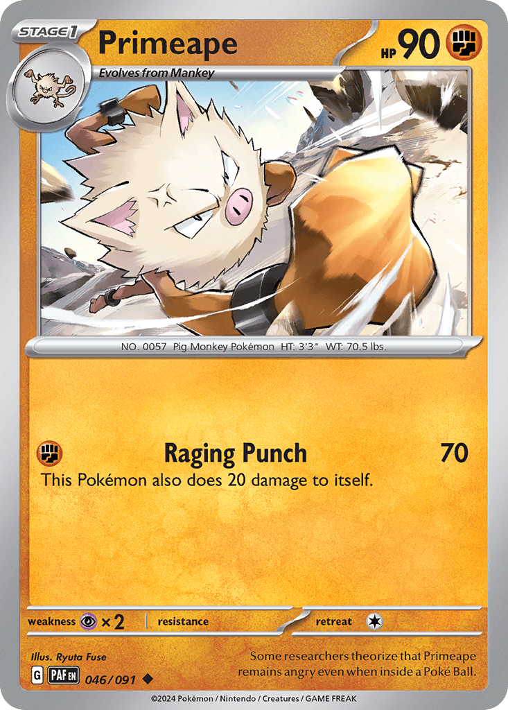 Primeape 46 — Scarlet & Violet: Paldean Fates