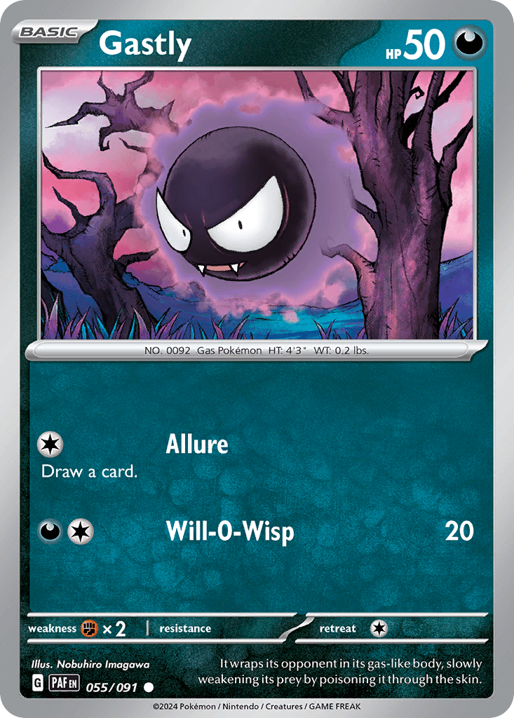 Gastly 55 — Scarlet & Violet: Paldean Fates