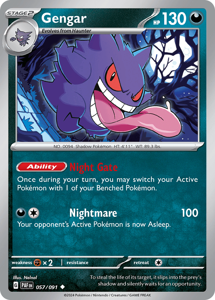 Gengar 57 — Scarlet & Violet: Paldean Fates