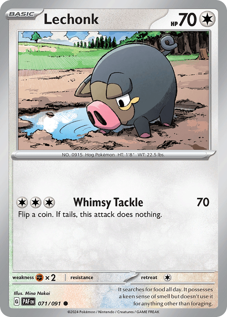 Lechonk 71 — Scarlet & Violet: Paldean Fates