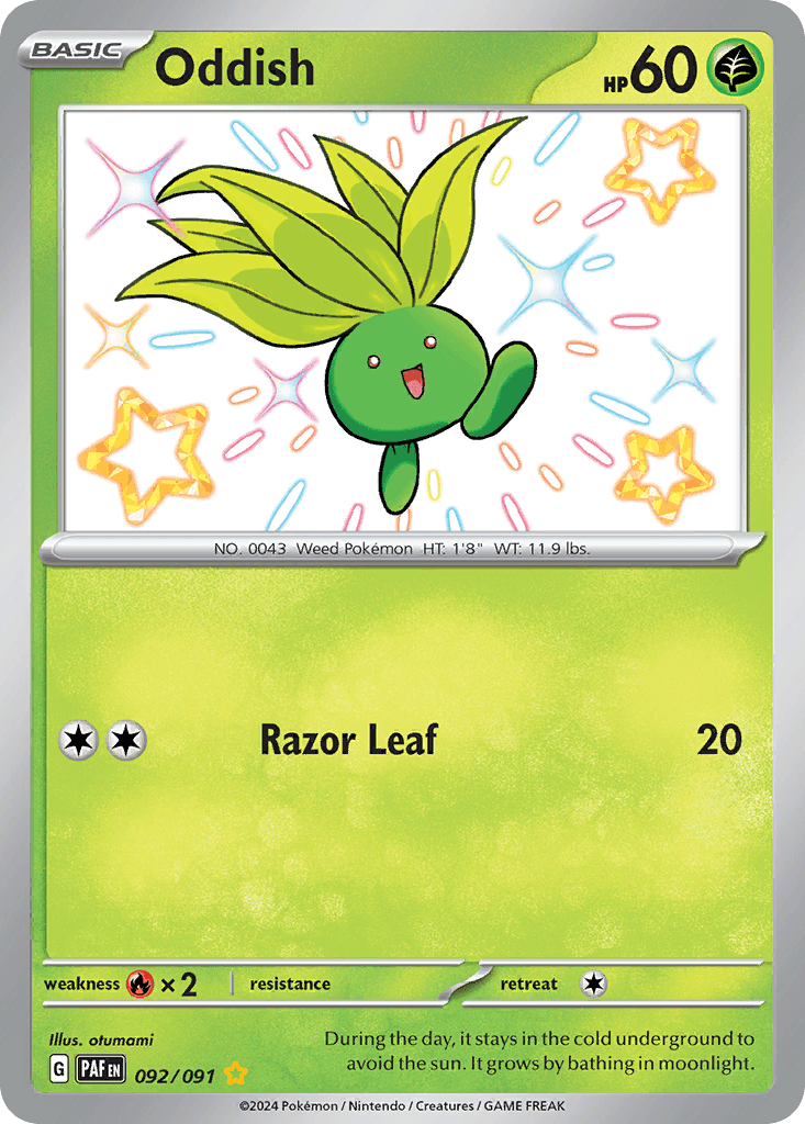 Oddish 92 — Scarlet & Violet: Paldean Fates