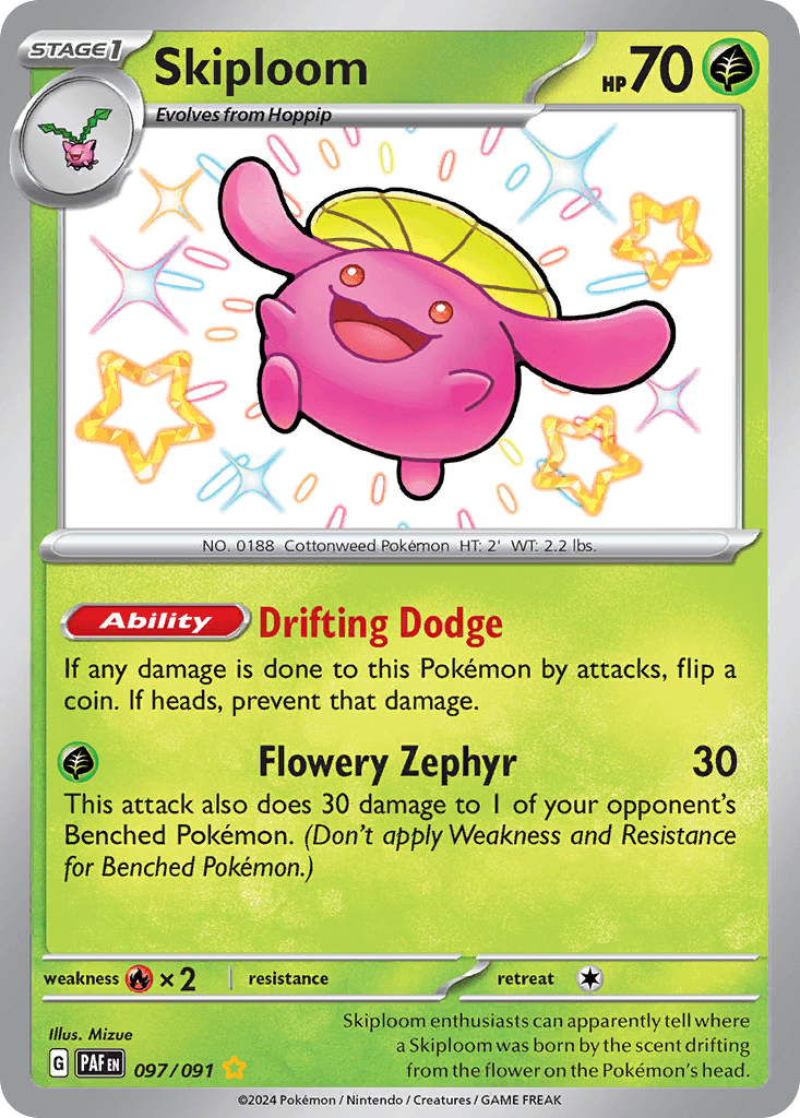 Skiploom 97 — Scarlet & Violet: Paldean Fates