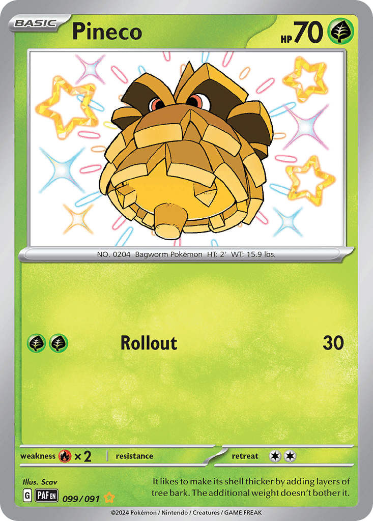 Pineco 99 — Scarlet & Violet: Paldean Fates