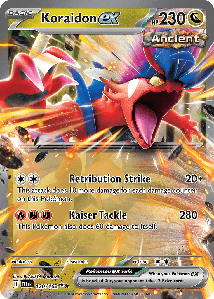 Koraidon ex 120 — Scarlet & Violet: Temporal Forces