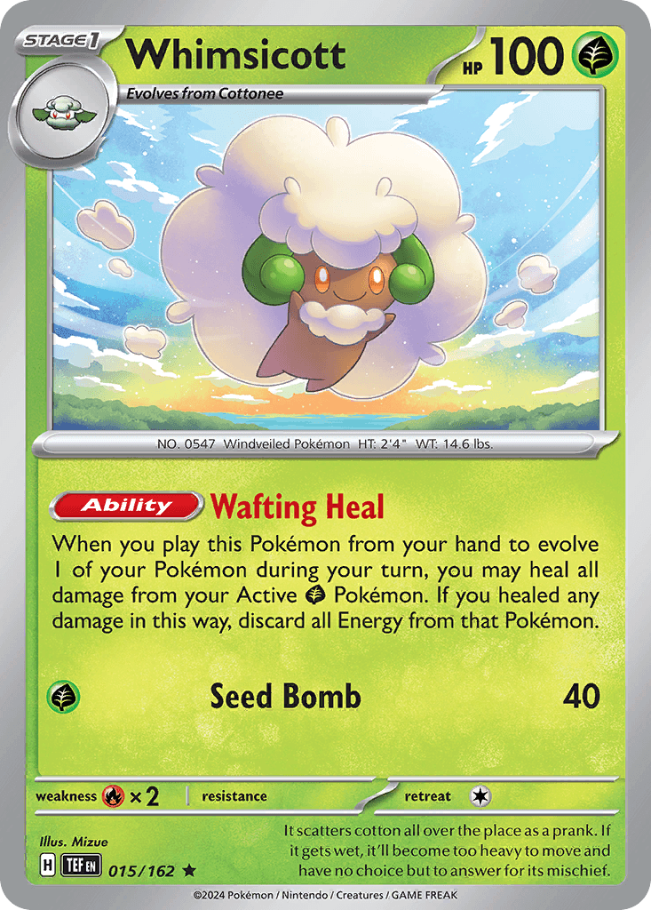Whimsicott 15 — Scarlet & Violet: Temporal Forces