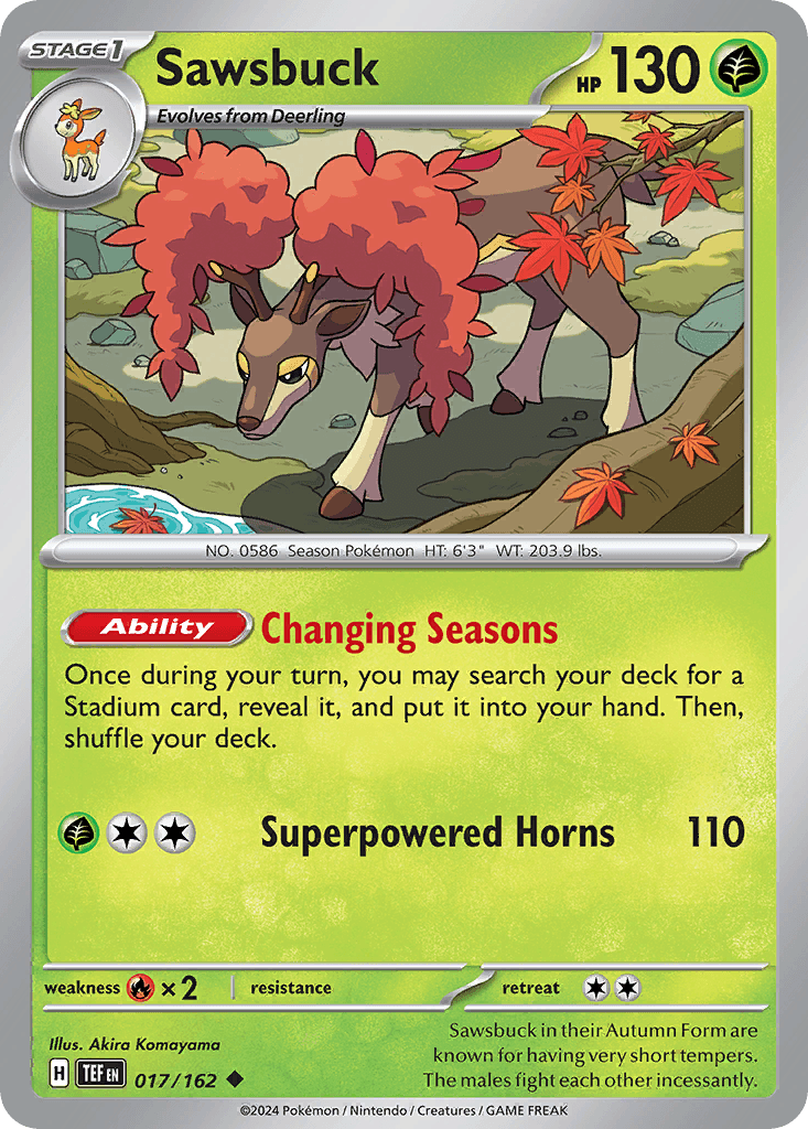 Sawsbuck 17 — Scarlet & Violet: Temporal Forces