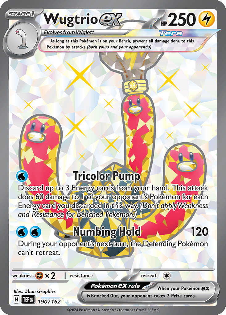 Wugtrio ex 190 — Scarlet & Violet: Temporal Forces