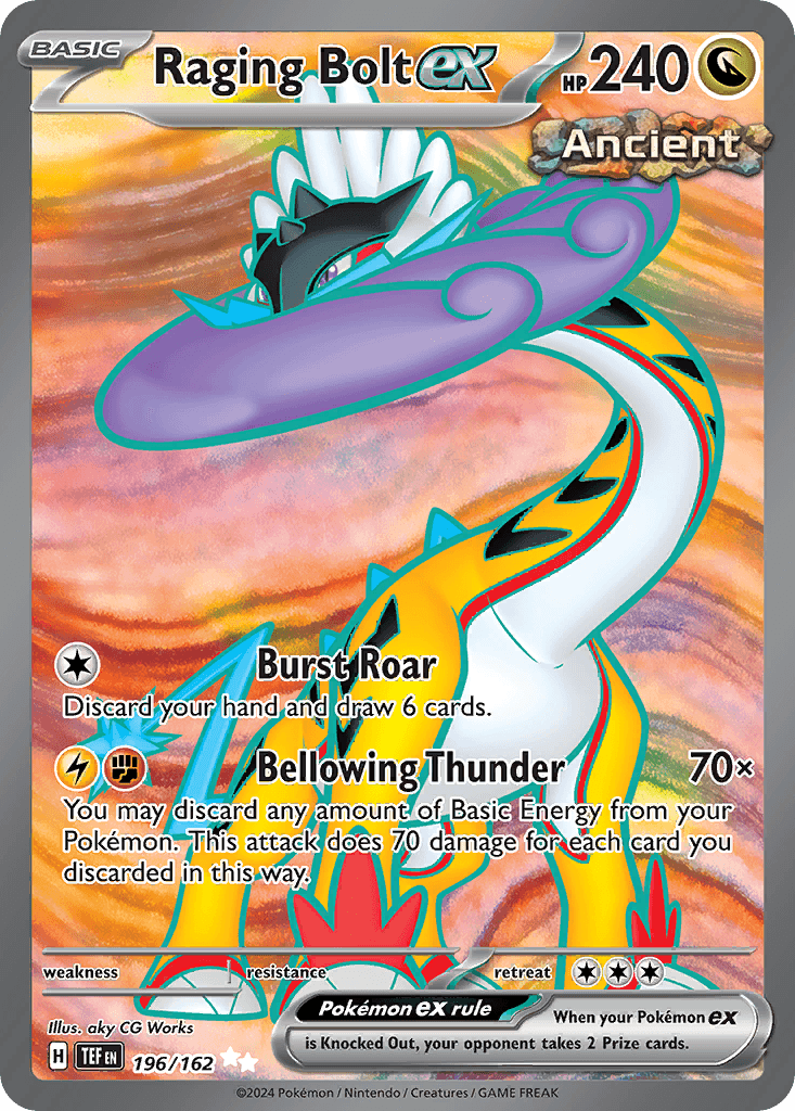 Raging Bolt ex 196 — Scarlet & Violet: Temporal Forces