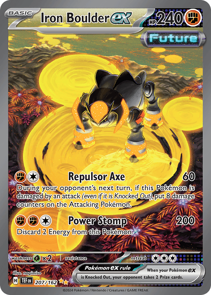 Iron Boulder ex 207 — Scarlet & Violet: Temporal Forces