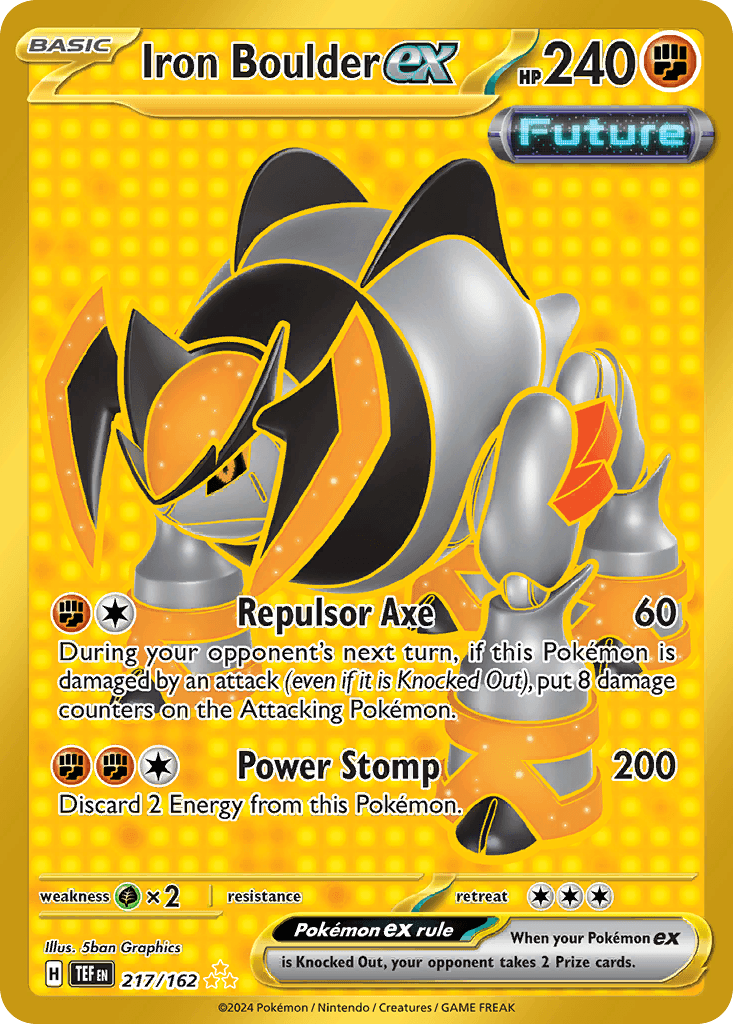 Iron Boulder ex 217 — Scarlet & Violet: Temporal Forces