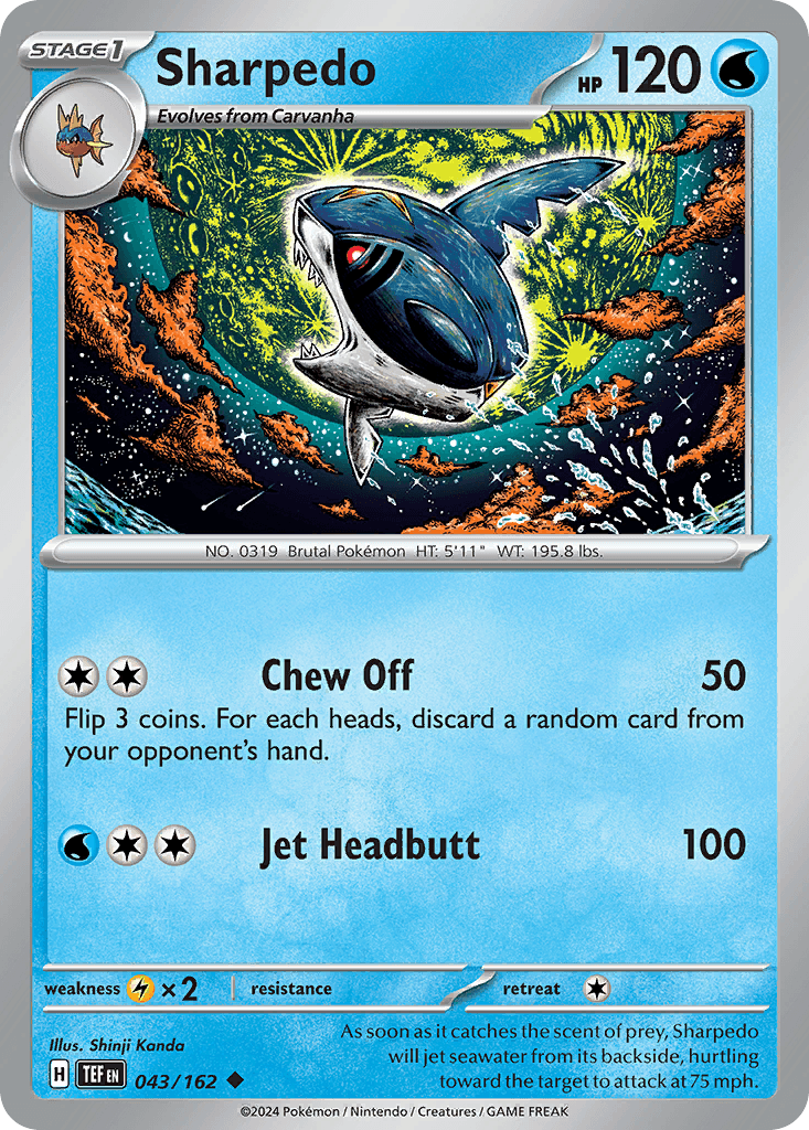 Sharpedo 43 — Scarlet & Violet: Temporal Forces
