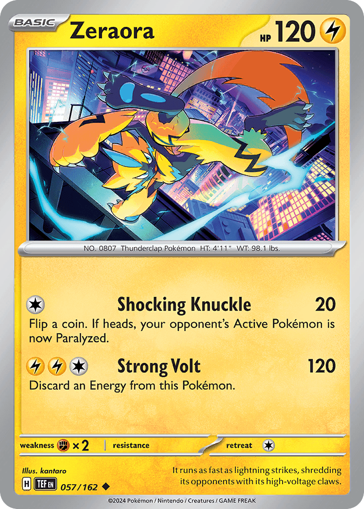 Zeraora 57 — Scarlet & Violet: Temporal Forces