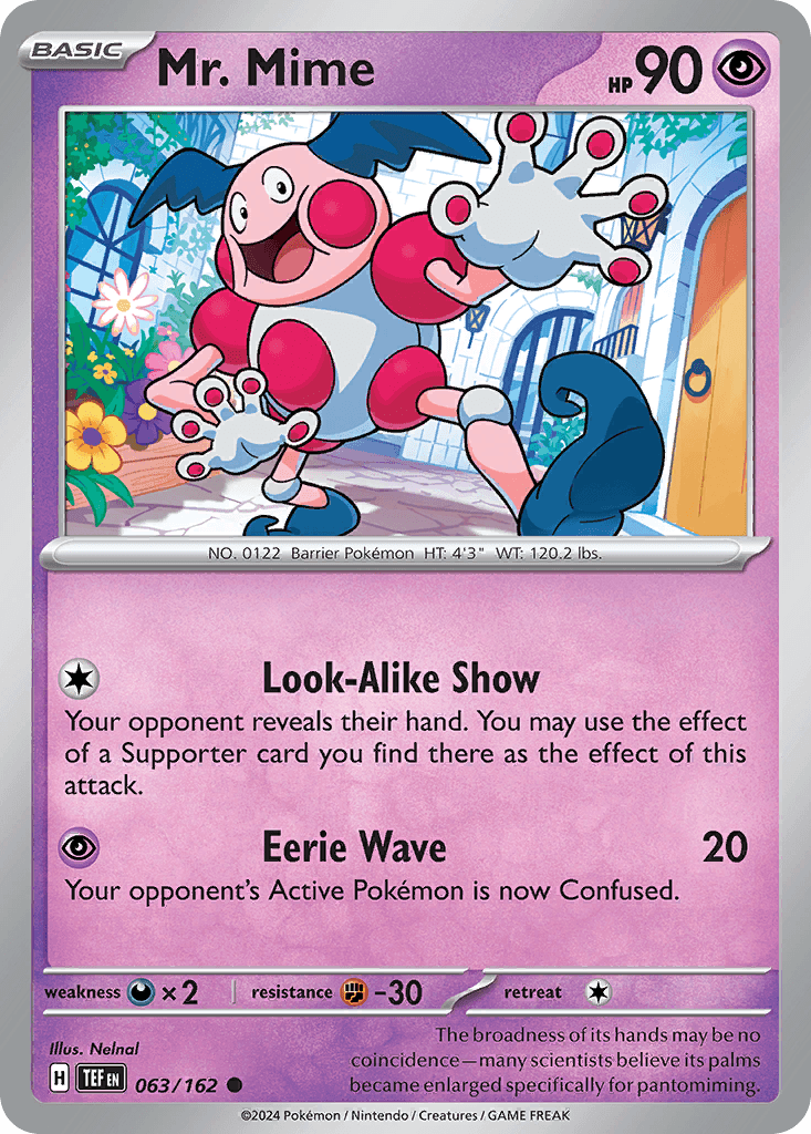Mr. Mime 63 — Scarlet & Violet: Temporal Forces