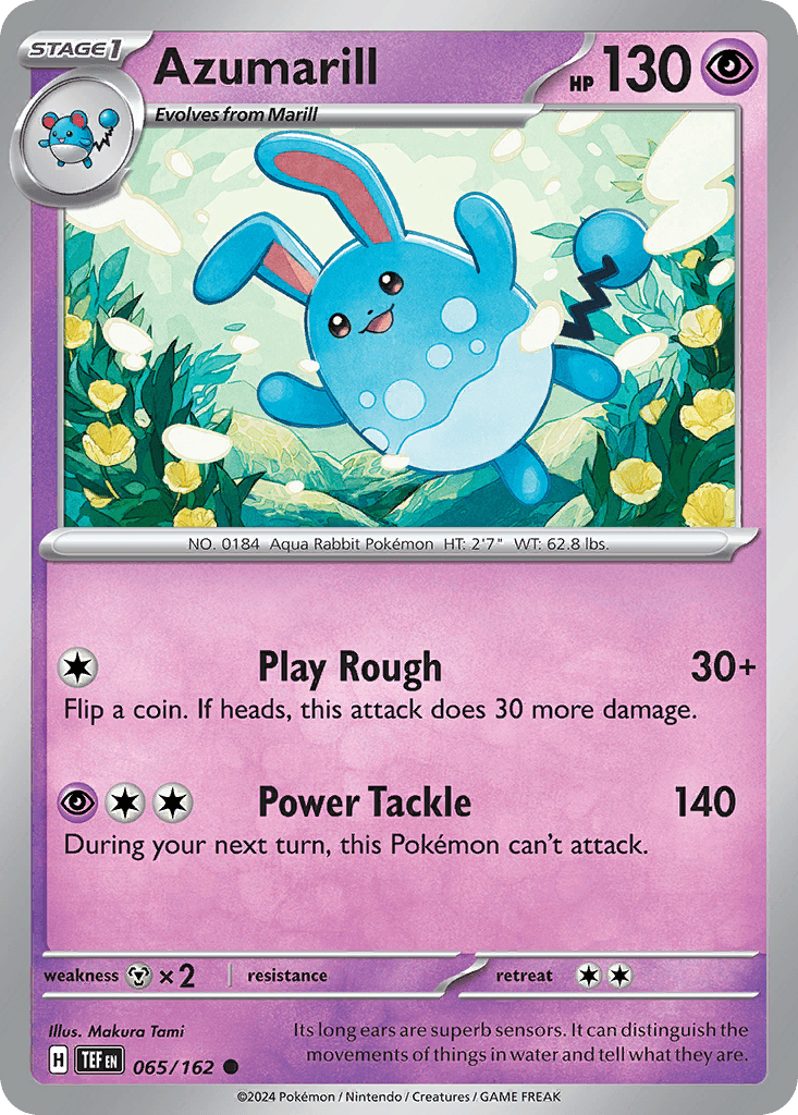 Azumarill 65 — Scarlet & Violet: Temporal Forces