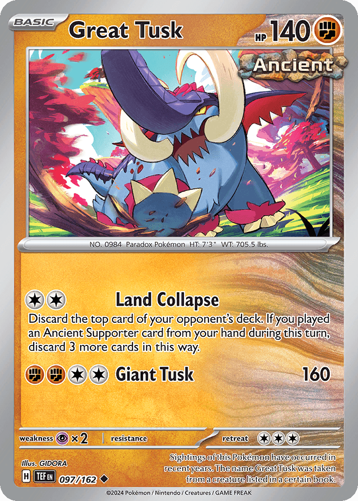 Great Tusk 97 — Scarlet & Violet: Temporal Forces