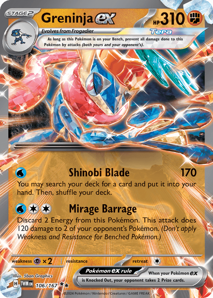Greninja ex 106 — Scarlet & Violet: Twilight Masquerade