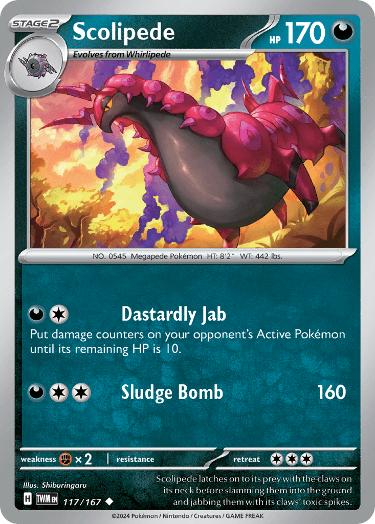 Scolipede 117 — Scarlet & Violet: Twilight Masquerade