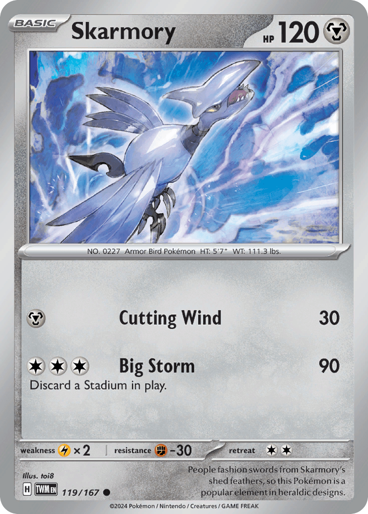 Skarmory 119 — Scarlet & Violet: Twilight Masquerade