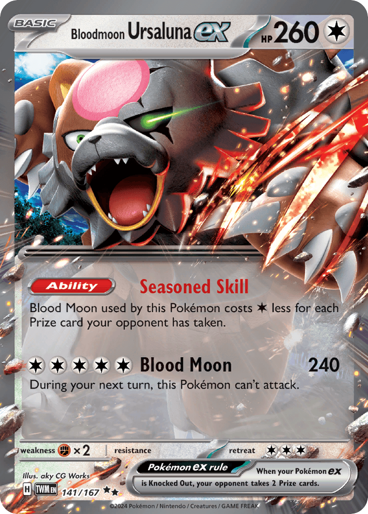 Bloodmoon Ursaluna ex 141 — Scarlet & Violet: Twilight Masquerade