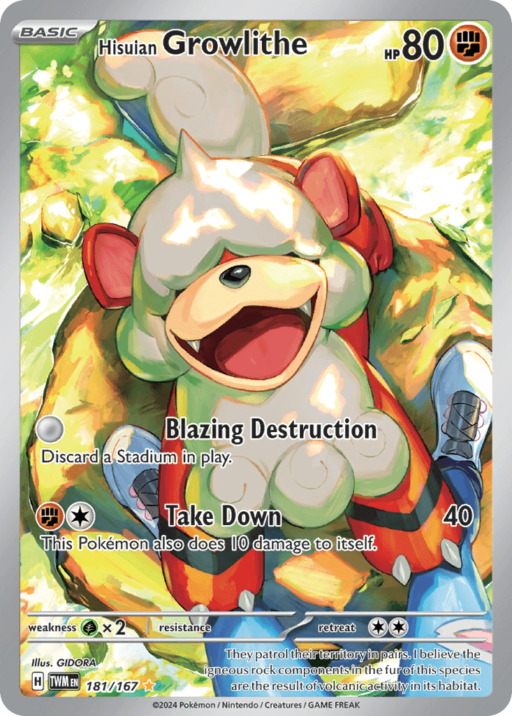 Hisuian Growlithe 181 — Scarlet & Violet: Twilight Masquerade