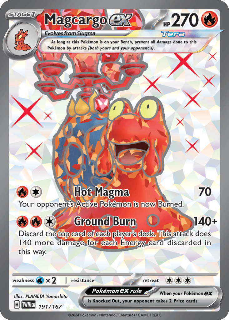 Magcargo ex 191 — Scarlet & Violet: Twilight Masquerade