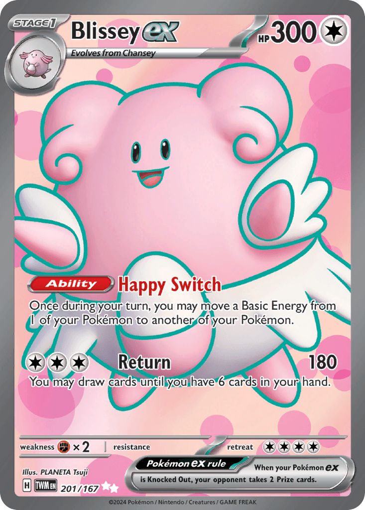 Blissey ex 201 — Scarlet & Violet: Twilight Masquerade