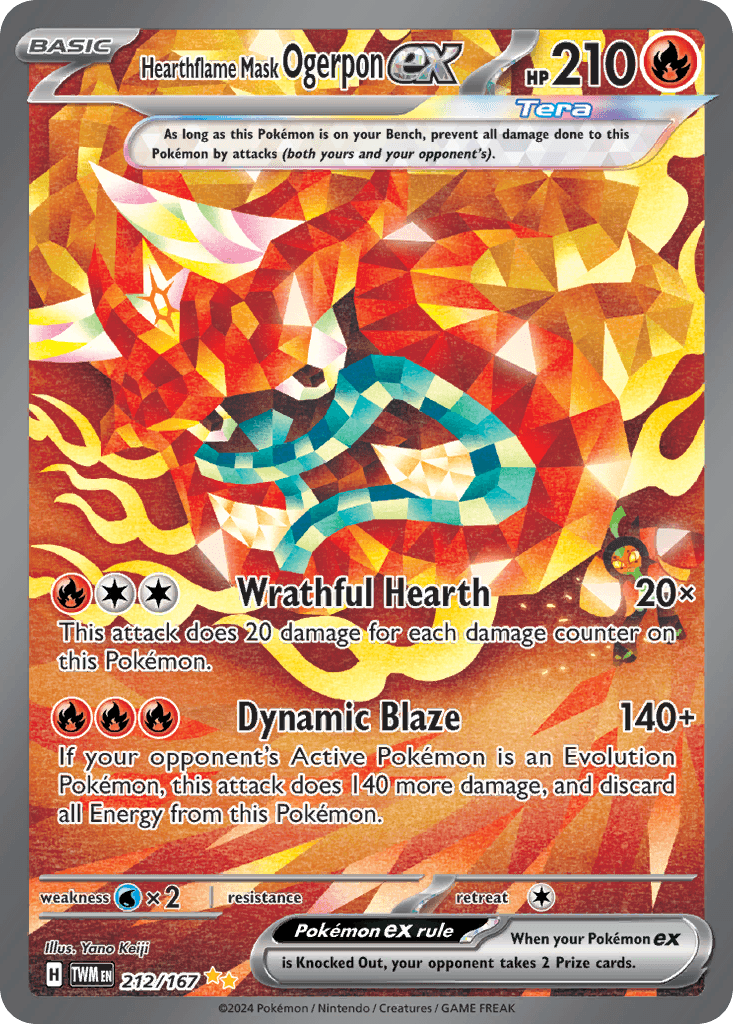 Hearthflame Mask Ogerpon ex 212 — Scarlet & Violet: Twilight Masquerade