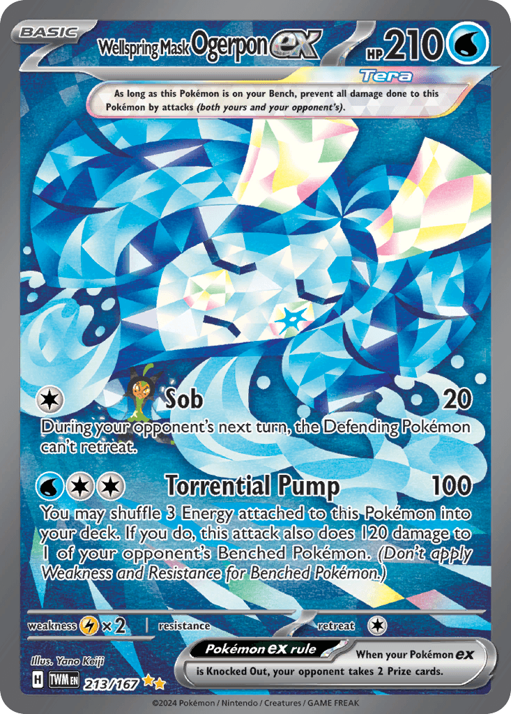 Wellspring Mask Ogerpon ex 213 — Scarlet & Violet: Twilight Masquerade