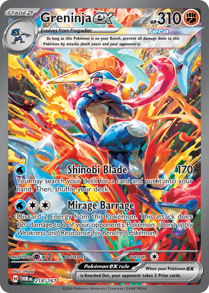 Greninja ex 214 — Scarlet & Violet: Twilight Masquerade