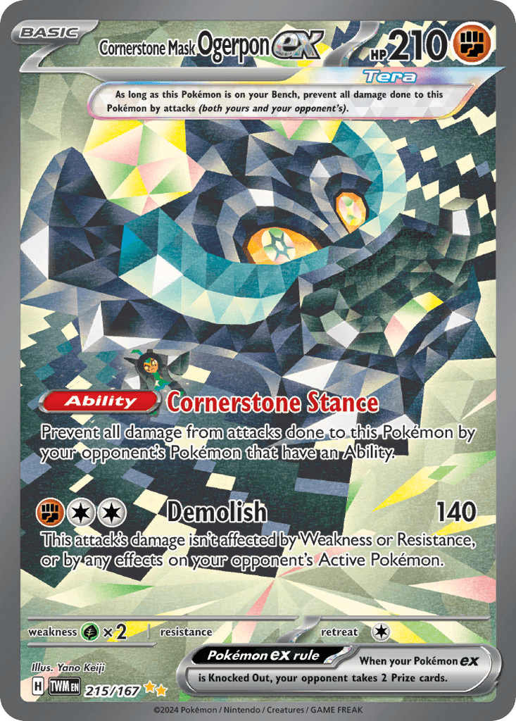 Cornerstone Mask Ogerpon ex 215 — Scarlet & Violet: Twilight Masquerade