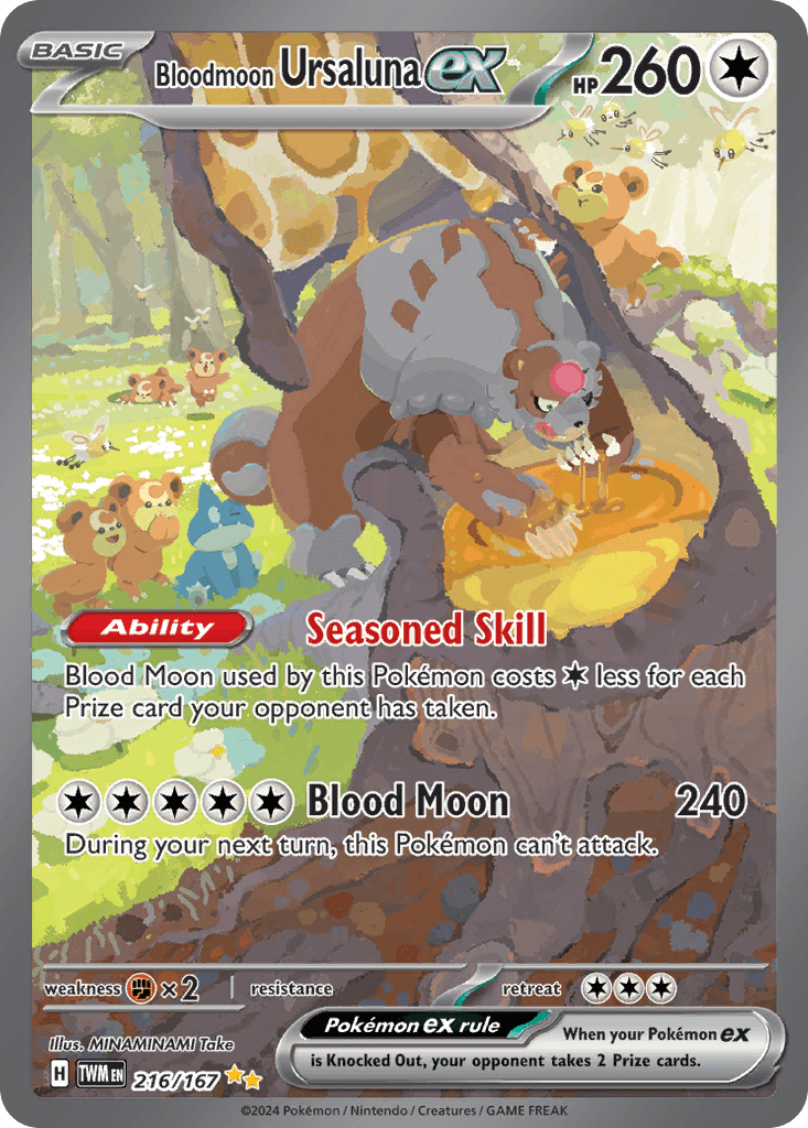 Bloodmoon Ursaluna ex 216 — Scarlet & Violet: Twilight Masquerade