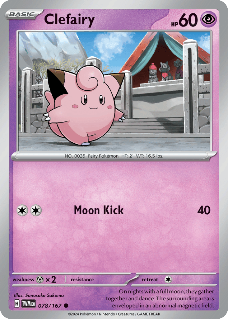 Clefairy 78 — Scarlet & Violet: Twilight Masquerade