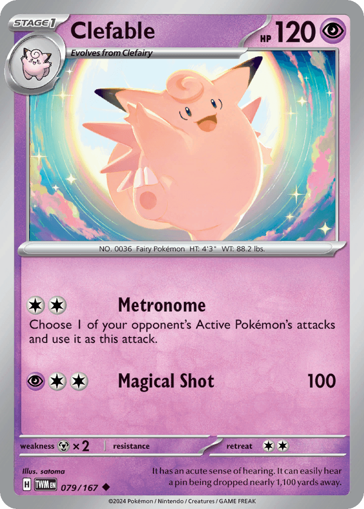Clefable 79 — Scarlet & Violet: Twilight Masquerade