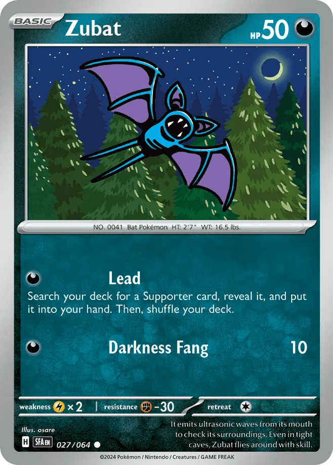 Zubat 27 — Scarlet & Violet: Shrouded Fable